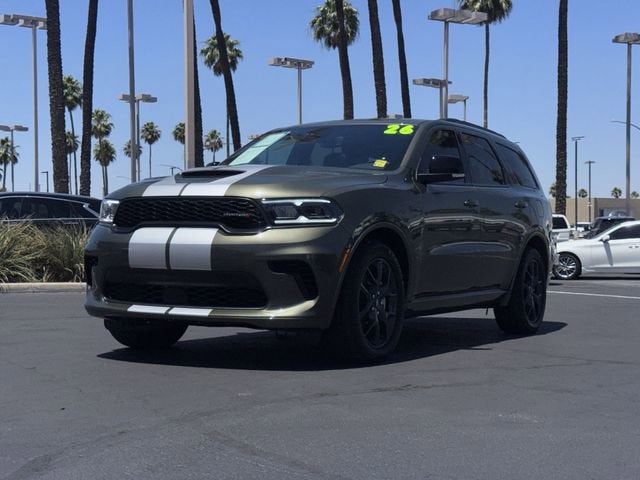 2026 Dodge Durango GT Plus HEMI V8 in Green — front three-quarter view