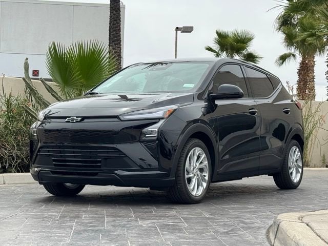 2027 Chevrolet Bolt LT in Mosaic Black Metallic — front three-quarter view