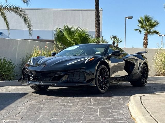 2026 Chevrolet Corvette Z06 3LZ in Black — front three-quarter view