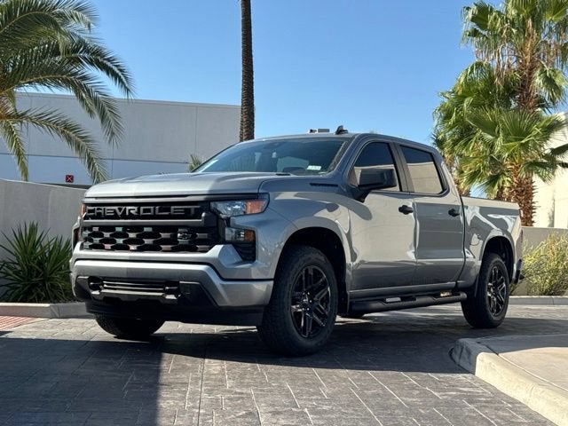2026 Chevrolet Silverado 1500 Custom in Sterling Gray Metallic — front three-quarter view