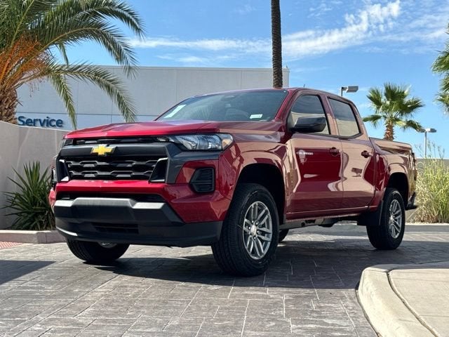 2026 Chevrolet Colorado LT in Radiant Red Tintcoat — front three-quarter view