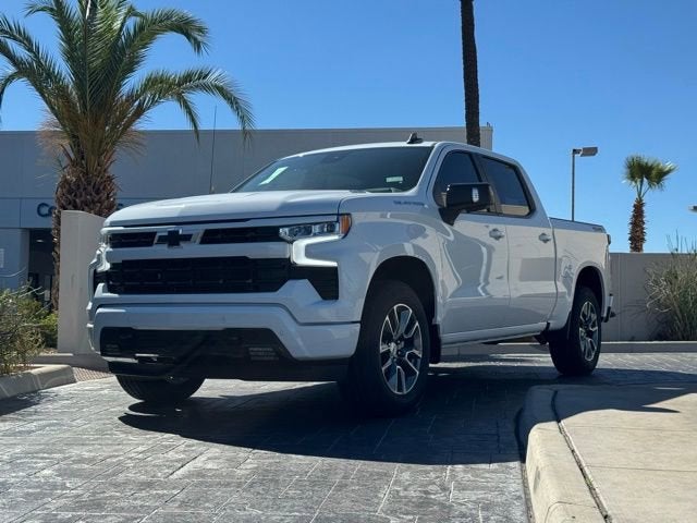 2026 Chevrolet Silverado 1500 RST in Summit White — front three-quarter view