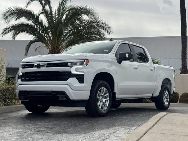 2026 Chevrolet Silverado 1500 RST in Summit White — front three-quarter view