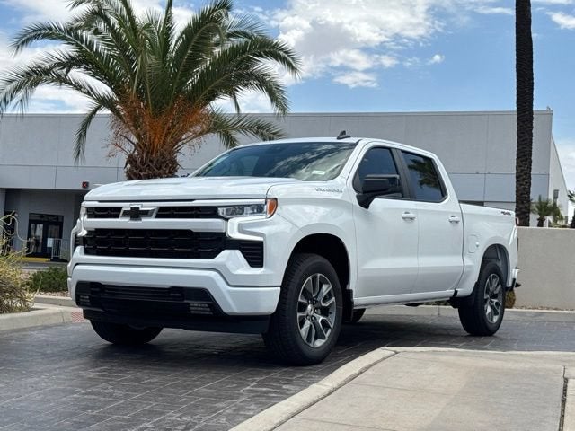 2026 Chevrolet Silverado 1500 RST in Summit White — front three-quarter view