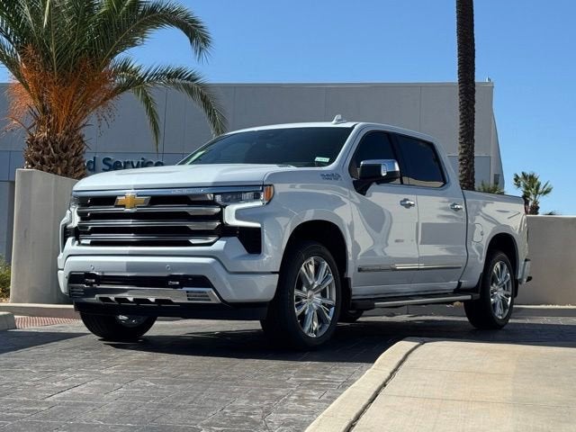 2026 Chevrolet Silverado 1500 High Country in Polar White Tricoat — front three-quarter view