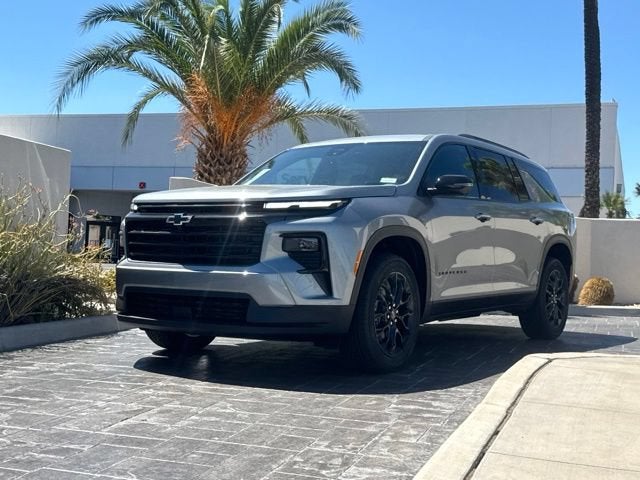 2026 Chevrolet Traverse LT in Sterling Gray Metallic — front three-quarter view