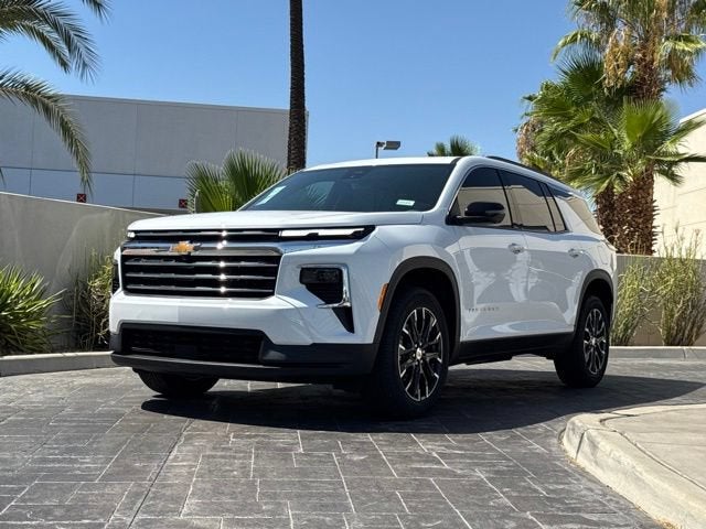2026 Chevrolet Traverse LT in Summit White — front three-quarter view