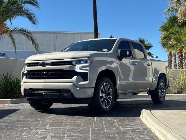2026 Chevrolet Silverado 1500 RST in White Sands — front three-quarter view