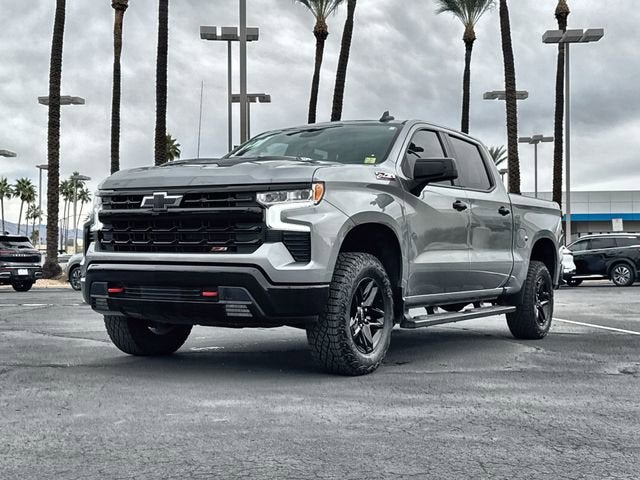 2024 Chevrolet Silverado 1500 LT Trail Boss in Sterling Gray Metallic — front three-quarter view