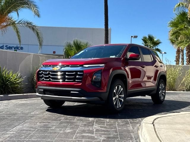 2027 Chevrolet Equinox FWD LT in Radiant Red Tintcoat — front three-quarter view