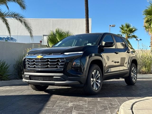 2027 Chevrolet Equinox FWD LT in Mosaic Black Metallic — front three-quarter view