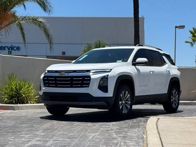 2026 Chevrolet Equinox LT in Summit White — front three-quarter view
