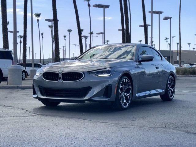 2025 BMW 230i 230i in Gray — front three-quarter view