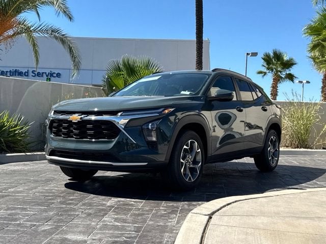 2026 Chevrolet Trax LT in Cypress Gray — front three-quarter view