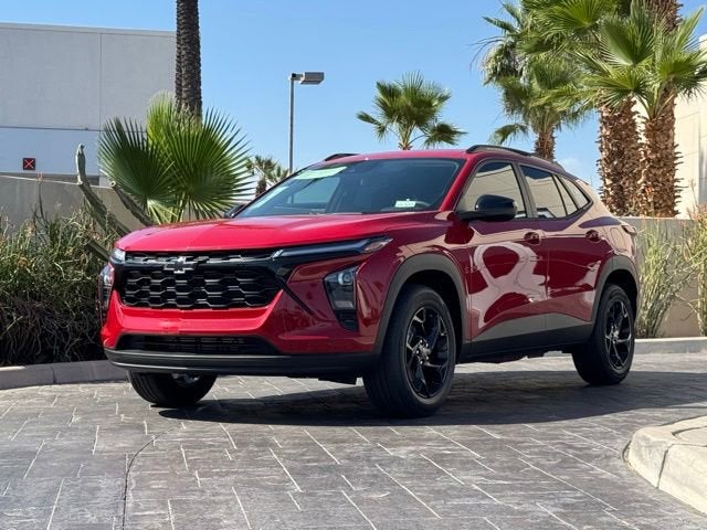 2026 Chevrolet Trax LT in Apex Red — front three-quarter view