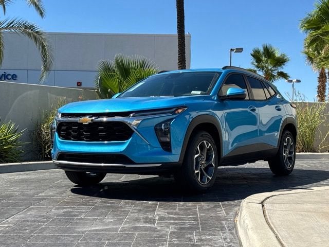 2026 Chevrolet Trax LT in Marina Blue Metallic — front three-quarter view