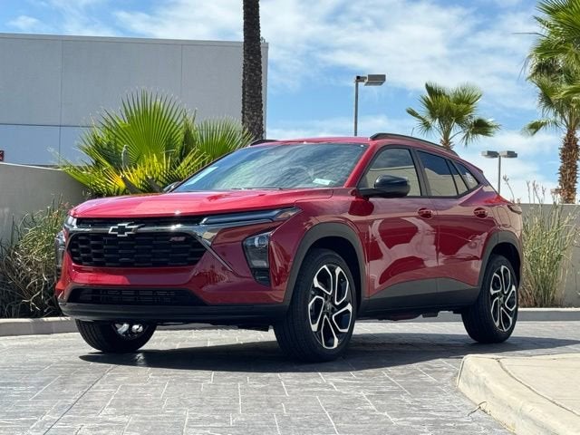 2026 Chevrolet Trax 2RS in Apex Red — front three-quarter view