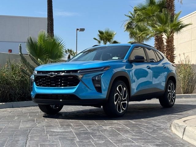 2026 Chevrolet Trax 2RS in Marina Blue Metallic — front three-quarter view