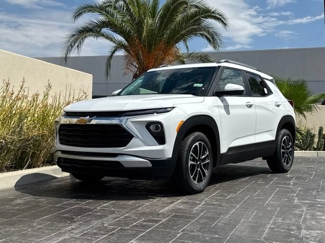 2026 Chevrolet Trailblazer LT in Summit White — front three-quarter view
