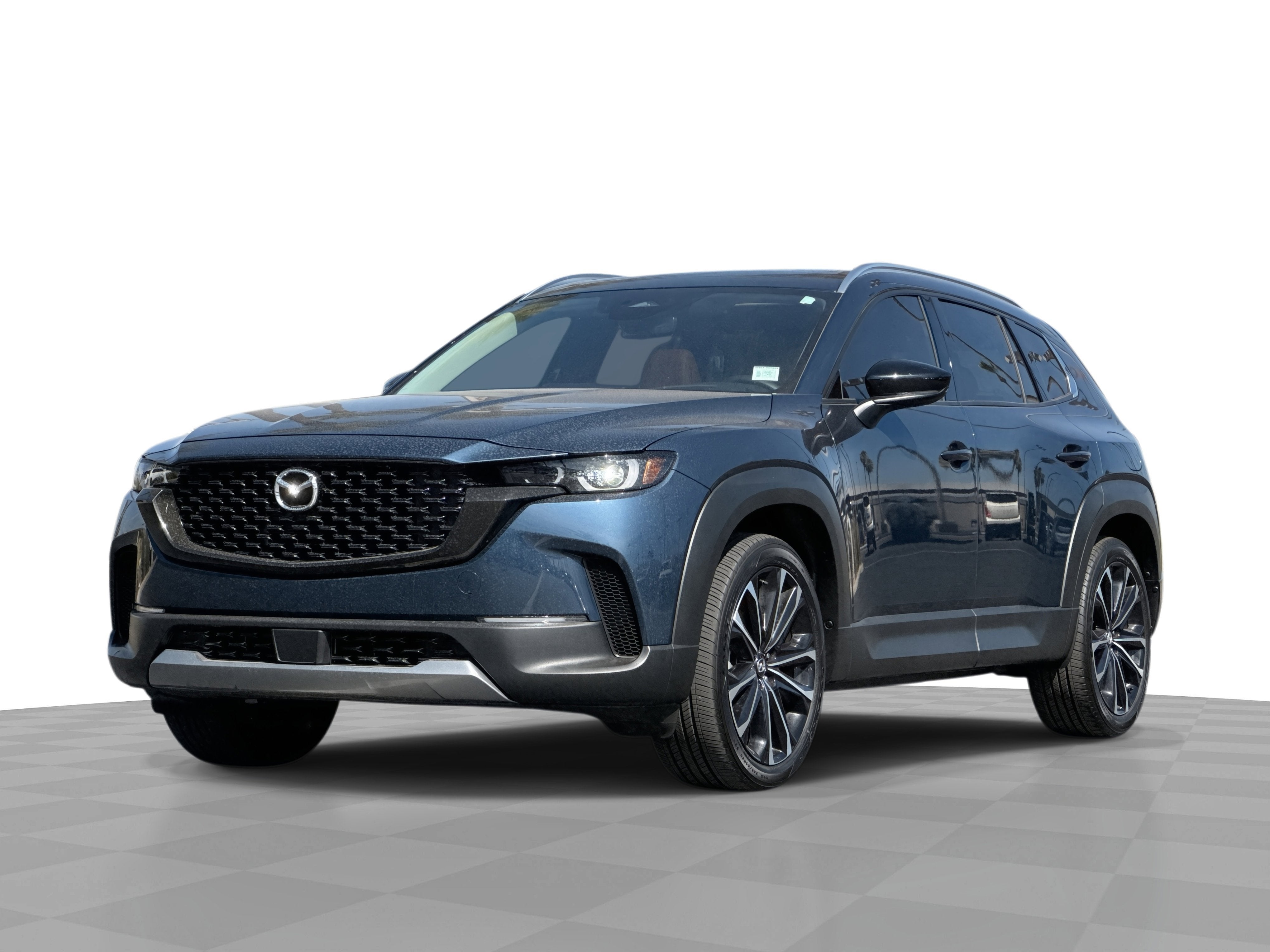 2025 Mazda Mazda CX-50 2.5 Turbo Premium Package in Ingot Blue Metallic — front three-quarter view